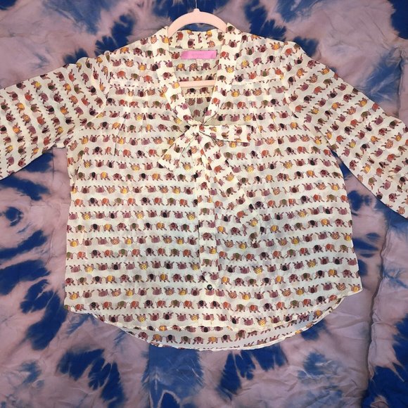 Under Skies for Anthropologie Elephant Blouse - Picture 4 of 6